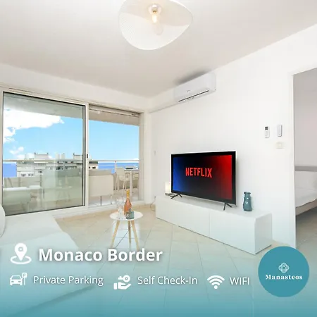 דירה 5mn Monaco - Vue Panoramique Sur La - Parking - Dz *